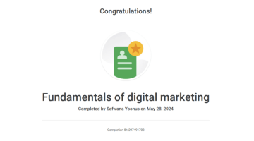 certificate on fundamentals of digital marketing