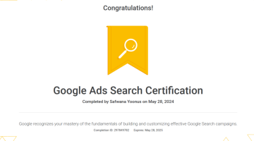 google ad search certification