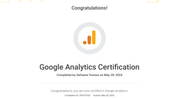 google analytics certification